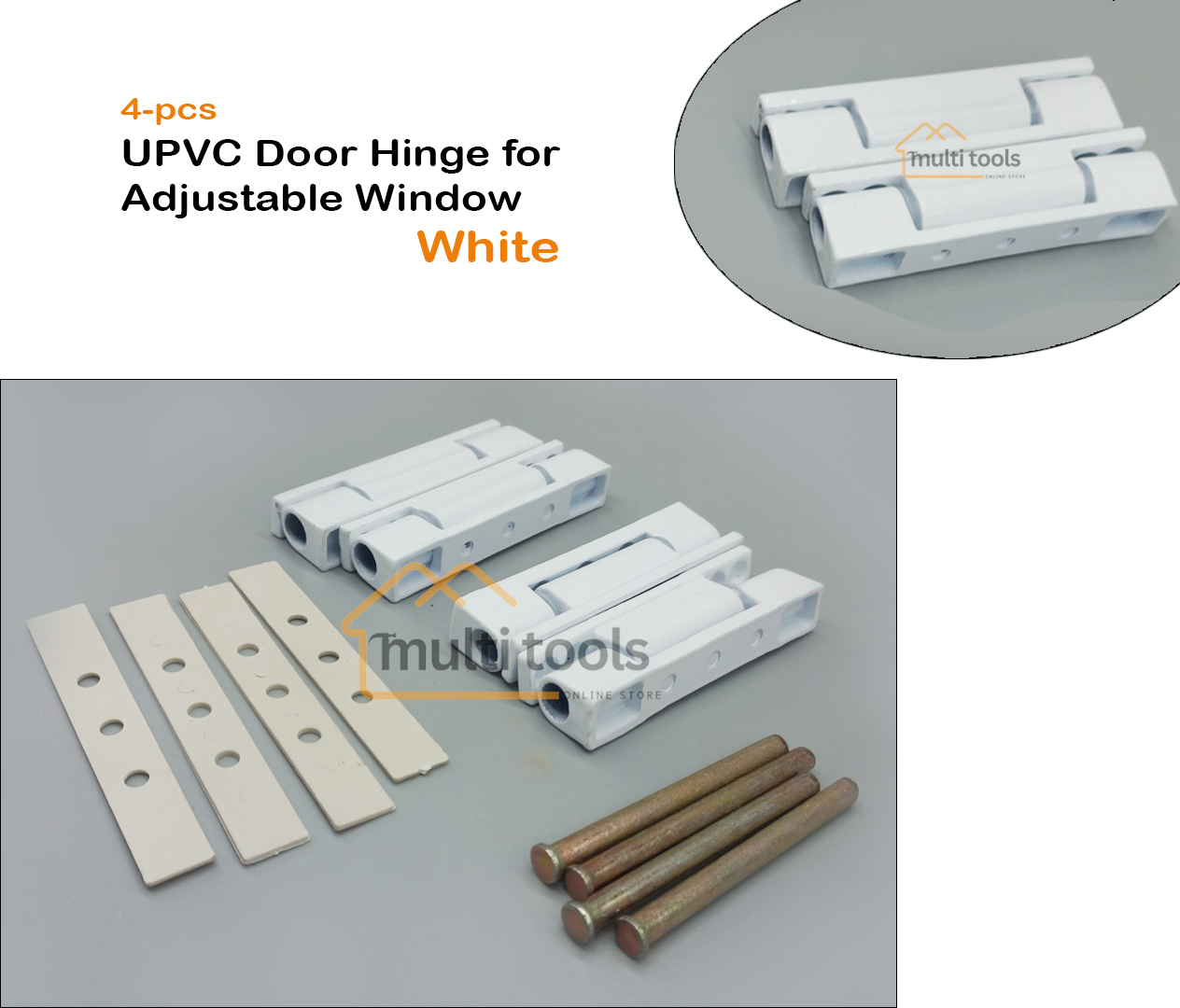 4 Pieces Upvc Door Hinge For Adjustable Window